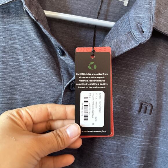 Travis Mathew The Heater Performance Polo Shirt Men's Size Medium NWT $90 - Picture 2 of 8